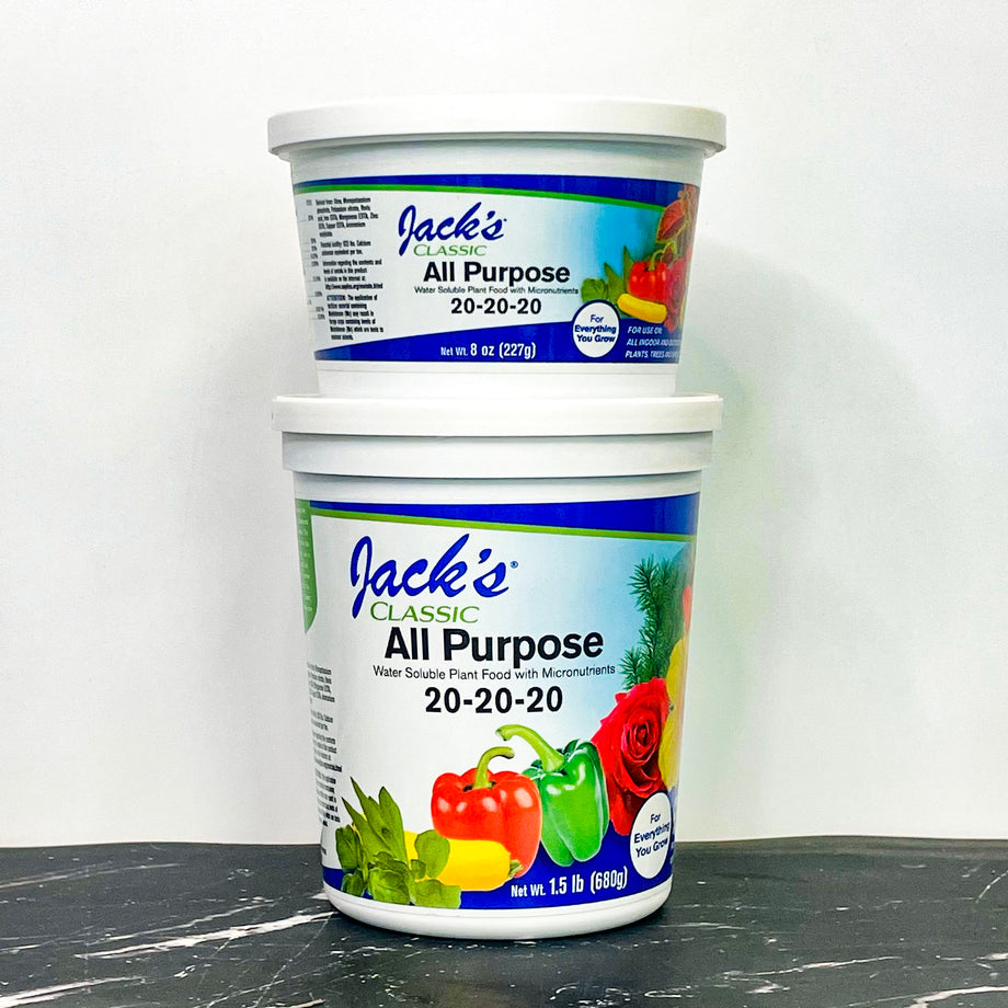 Jack's Classic All Purpose, 20-20-20, 8 oz. Tub – Magic Valley Gardens