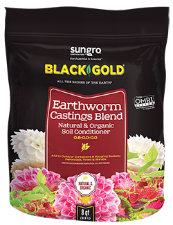 black magic potting mix Black Gold 1490302 8 QT P 8 Quart Earthworm Castings Blend