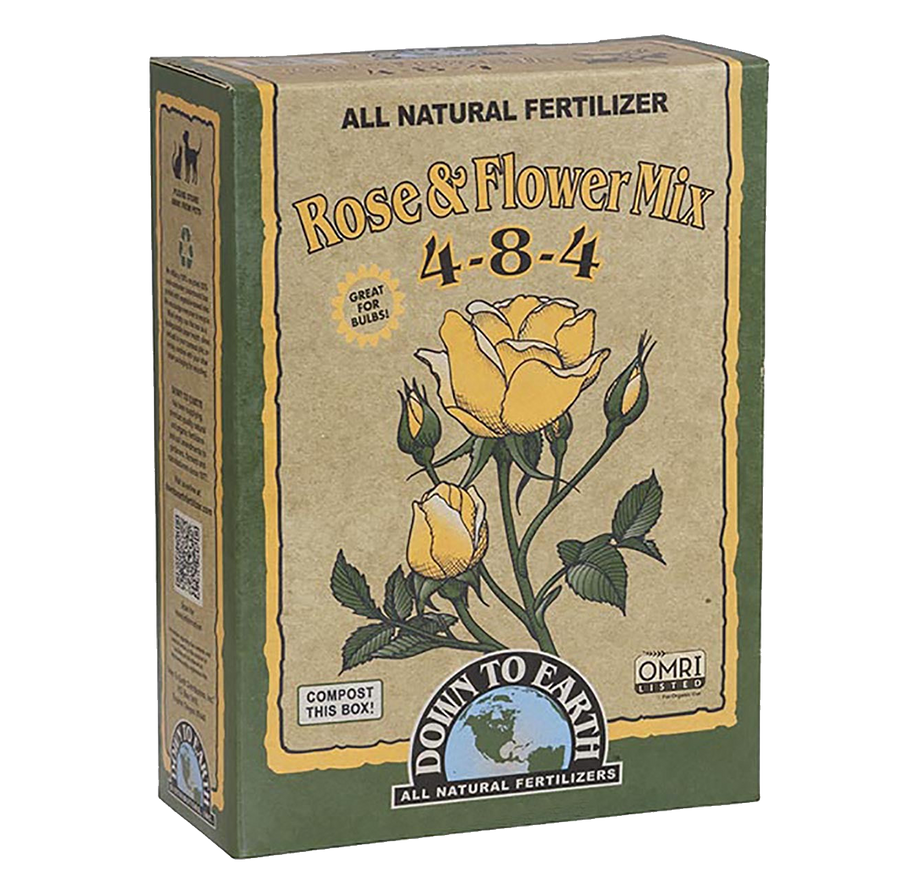 Down To Earth Rose and Flower Mix 4-8-4, OMRI, 1 lb. – Magic