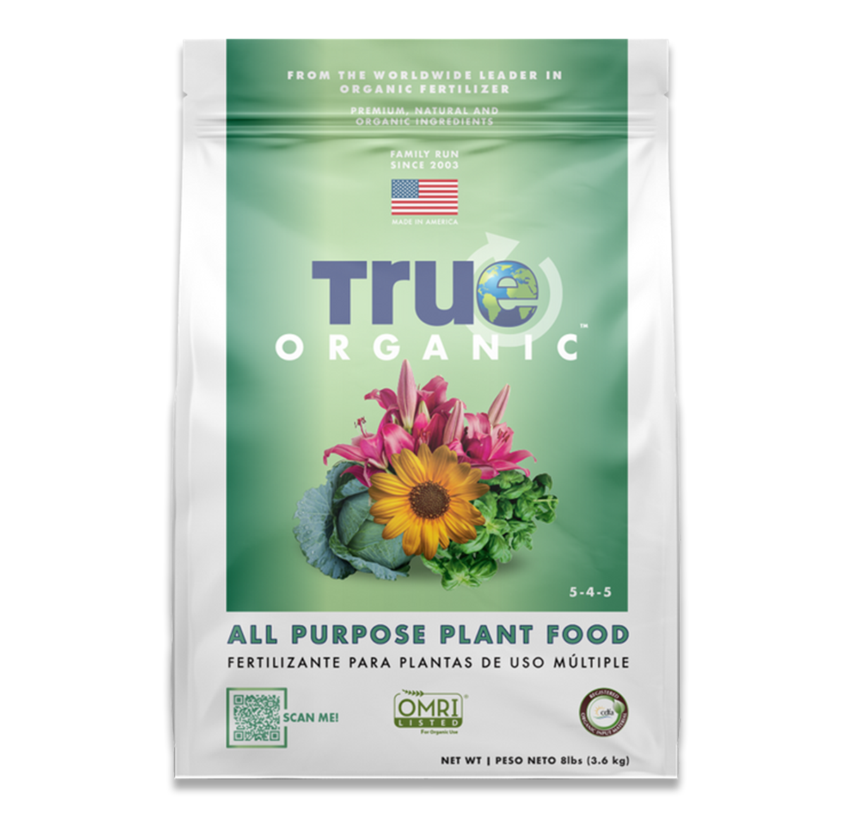 organic fertilizer for edible plants True Organic All Purpose Plant Food Dry Fertilizer, 5-4-5, OMRI, 4 lbs – Magic Valley Gardens