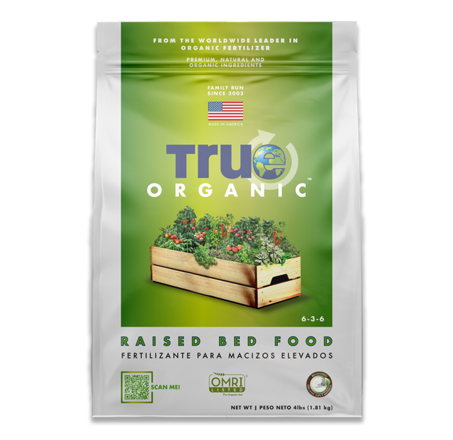 plant based fertilizers True Organic Raised Bed Plant Food Dry Fertilizer, 6-3-6, OMRI, 4 lbs. –  Magic Valley Gardens